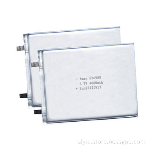 3.7V/900mAh Polymer Lithium Battery, Cells Which Can be Customized According to Customers' Required